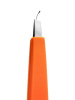 Пинцет для бровей со скошенным краем и силиконовой щеточкой Solomeya Eyebrow tweezer, 1 шт.